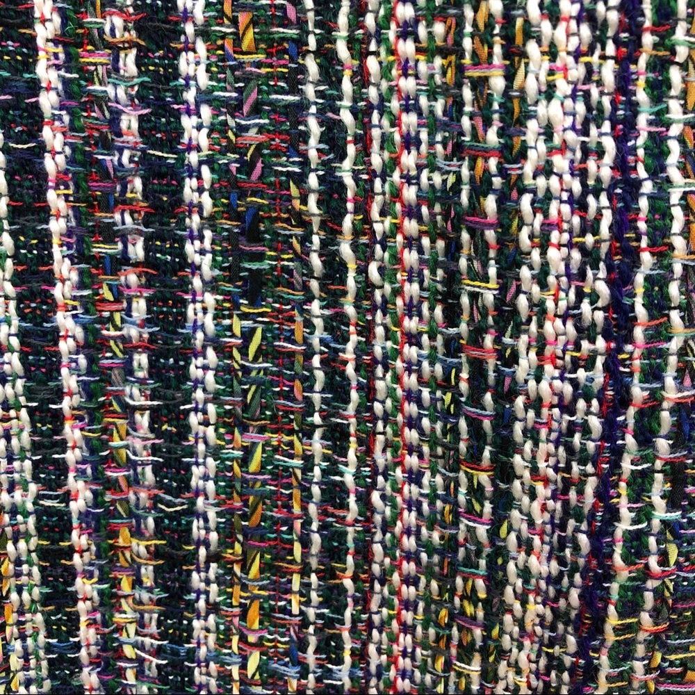 Anthro Maeve Multicolor Fringed Tweed Pencil Skirt - Picture 11 of 13